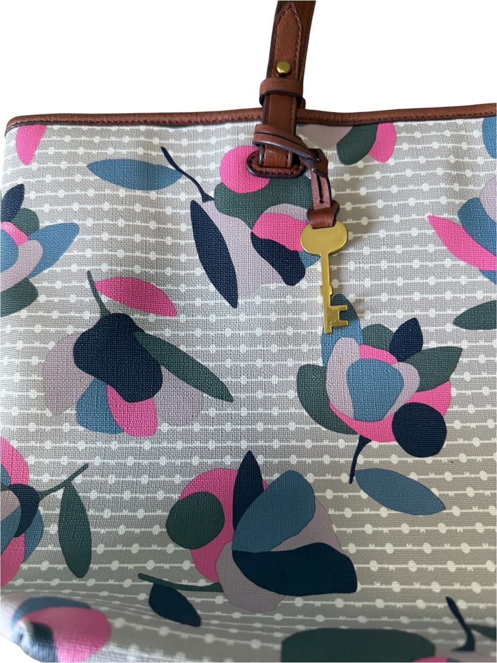 Fossil Rachel Large PVC Floral Tote Bag - Picture 3 of 12